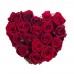 Box srdce červené ruže